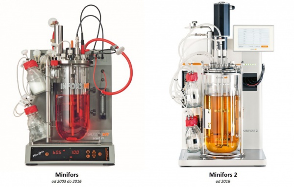 Bioreaktor Minifors a fermentor Minifors 2 srovnání
